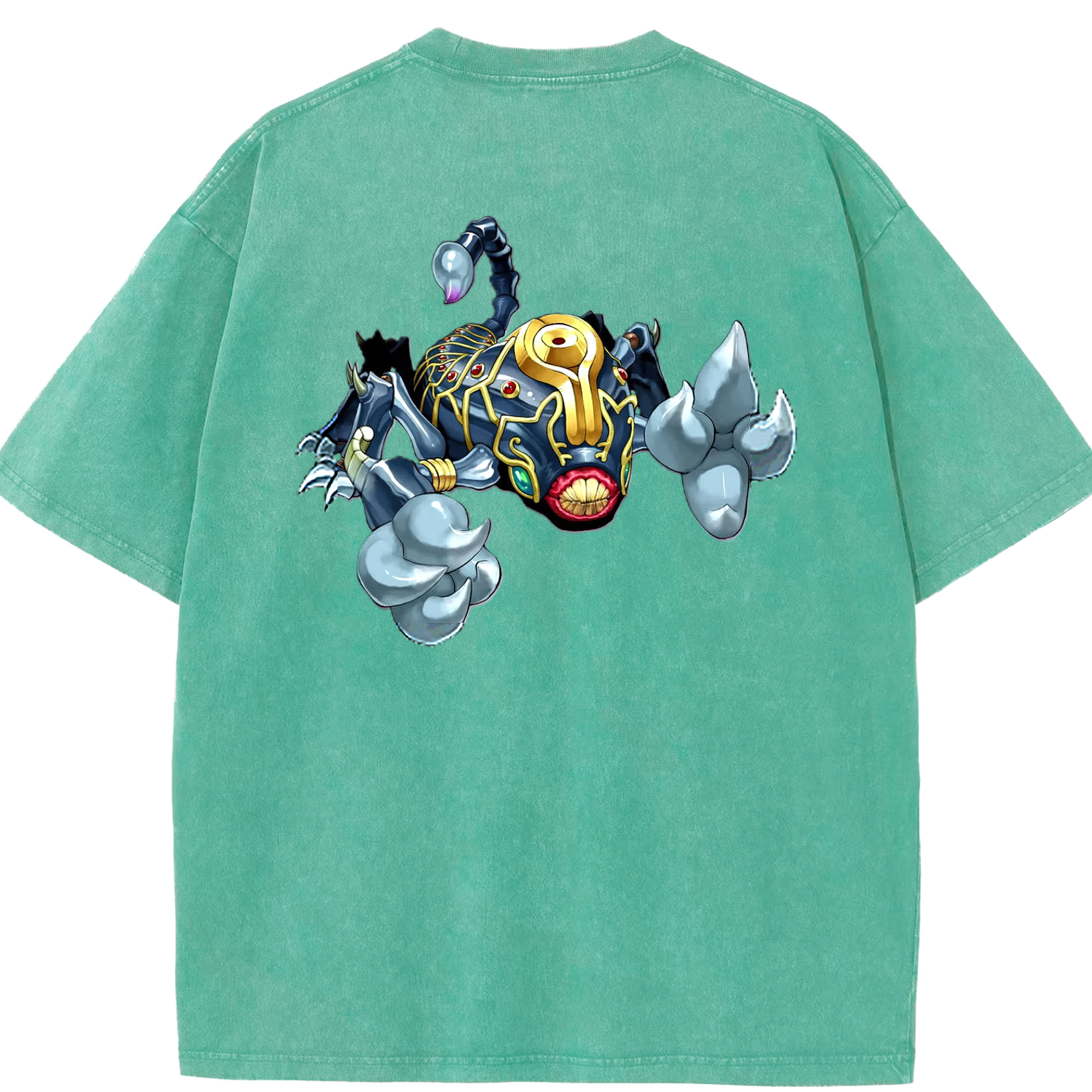 （画像用） 遊☆戯☆王 Yu-Gi-Oh! 綿100% ヴィンテージ風 半袖Tシャツ（背面プリント）